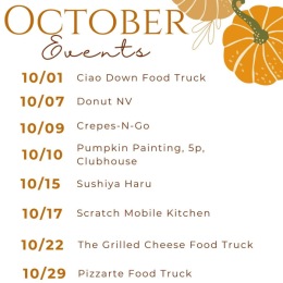 Happy October!  social media post of october events