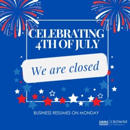 blue 4th of July flyer