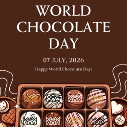 flyer with chocolate candy